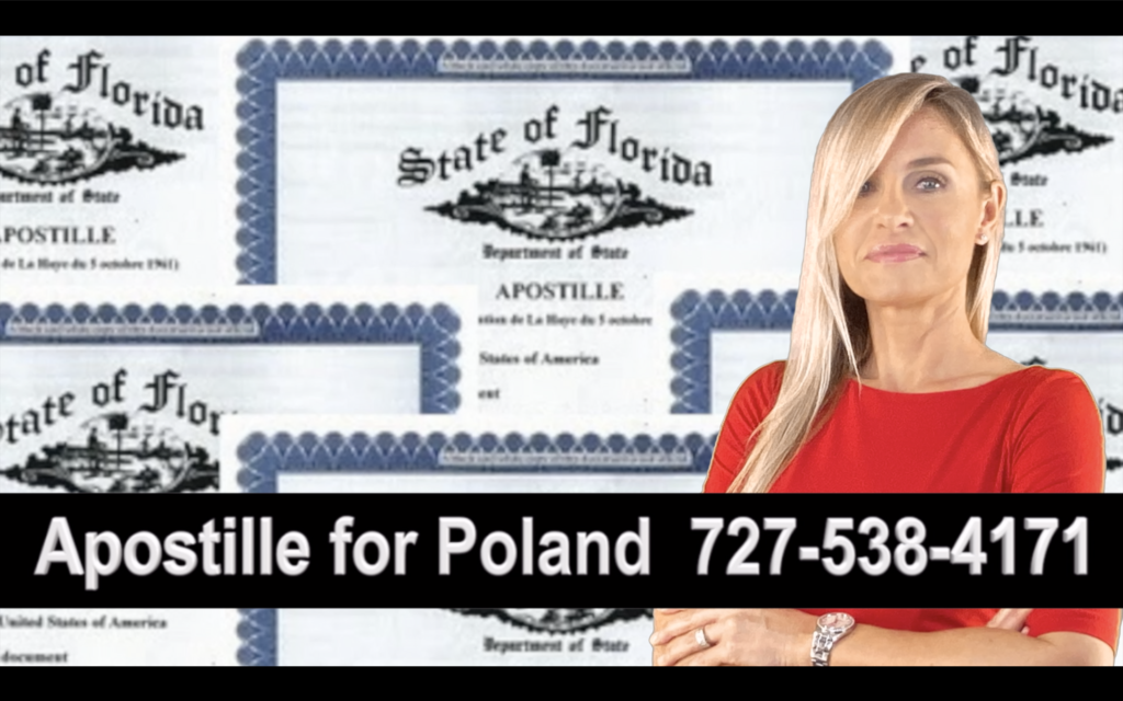 Satellite Beach Apostille, Notary, Polish, Polski, Notariusz, Pełnomocnictwo, Power of Attorney, Agnieszka Piasecka, Aga Piasecka