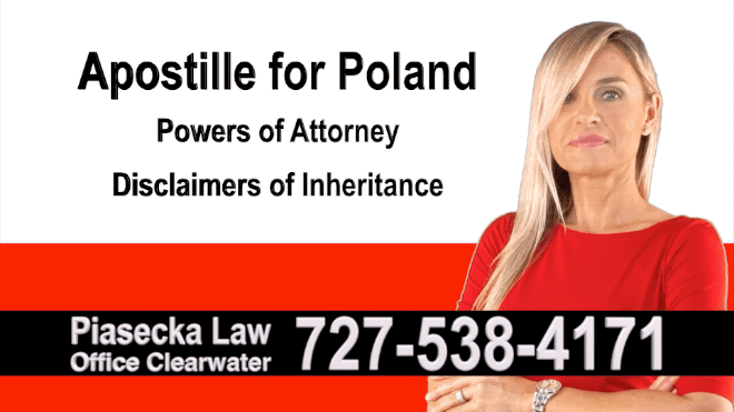 Port Charlotte Apostille, Notary, Polish, Polski, Notariusz, Pełnomocnictwo, Power of Attorney, Agnieszka Piasecka, Aga Piasecka