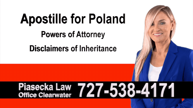 The Villages Apostille, Notary, Polish, Polski, Notariusz, Pełnomocnictwo, Power of Attorney, Agnieszka Piasecka, Aga Piasecka