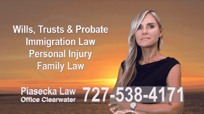 Clearwater Beach Wills, Trusts, Probate, Immigration, Lawyer, Attorney, Polish, Accidents, Personal Injury, Divorce, Family Law, Agnieszka Piasecka