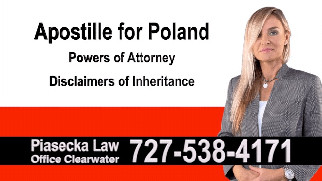 Tallahassee Apostille, Notary, Polish, Polski, Notariusz, Pełnomocnictwo, Power of Attorney, Agnieszka Piasecka, Aga Piasecka
