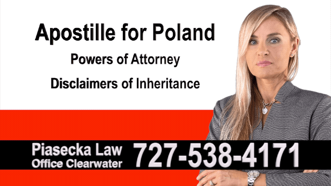 Lakeland  Apostille, Notary, Polish, Polski, Notariusz, Pełnomocnictwo, Power of Attorney, Agnieszka Piasecka, Aga Piasecka