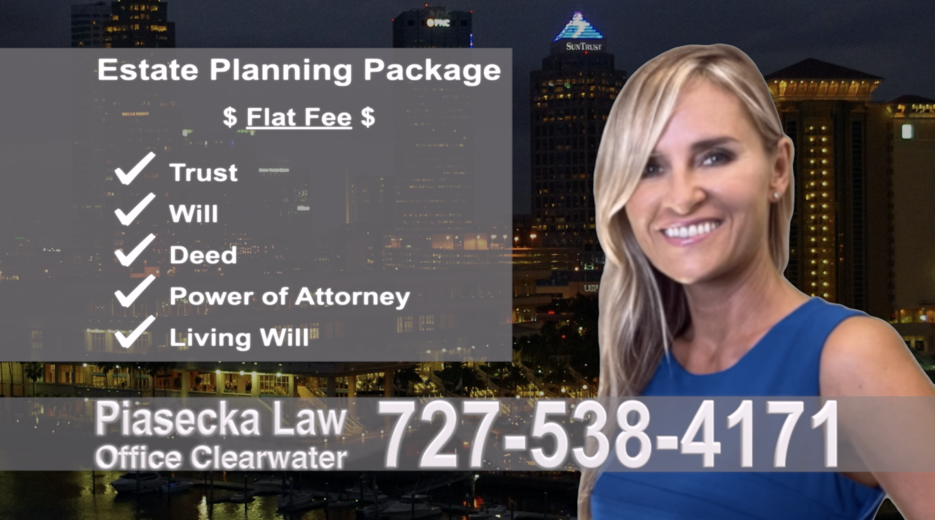 Safety Harbor Estate Planning, Wills, Trusts, Flat fee, Attorney, Lawyer, Clearwater, Florida, Agnieszka Piasecka, Aga Piasecka, Probate, Power of Attorney